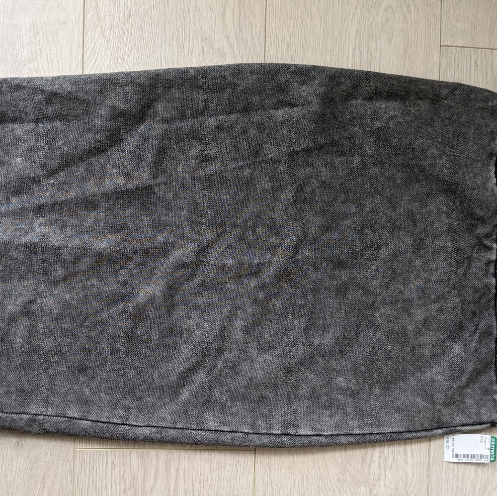 Acid Wash Denim Skirt